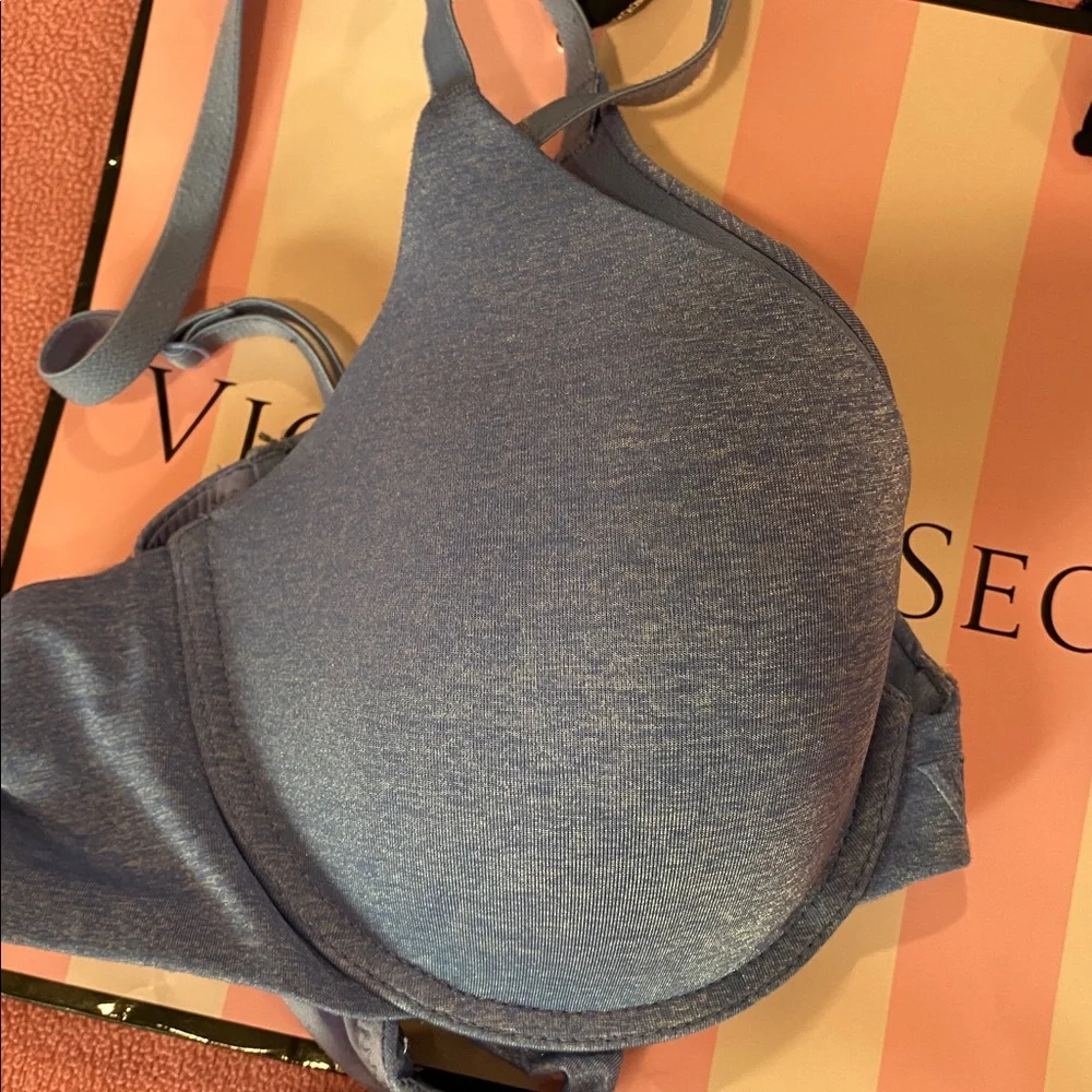 Victoria Secret Uplift Semi Demi Bra 34C Blue